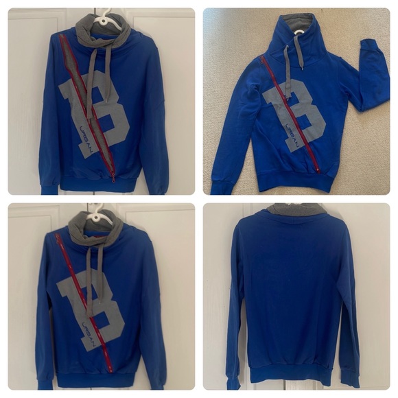 🇬🇷 BERTO CONTI Sweater - Blue & Gray - Picture 13 of 14